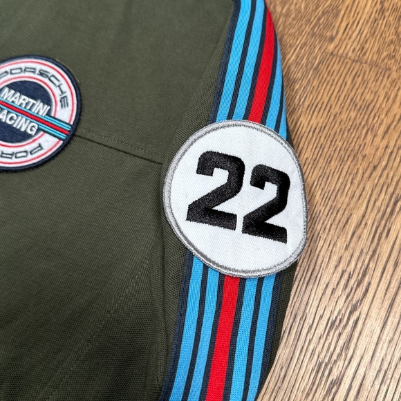 Porsche Martini Racing Team 22 Motorsport Green Track Jacket Womens Small - Picture 4 of 12